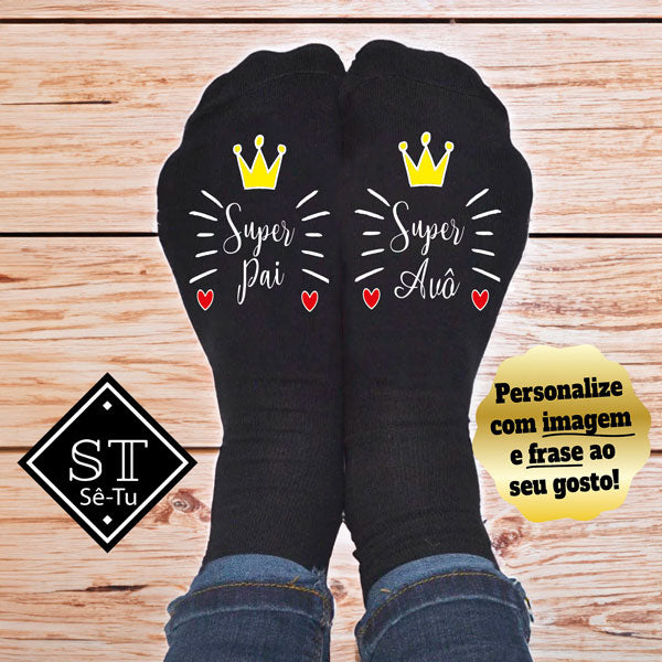 Meias Super Pai e Super Avô